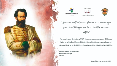 ACTO PASO A LA INMORTALIDAD MARTÍN MIGUEL DE GüEMES.