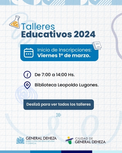 TALLERES EDUCATIVOS 2024.