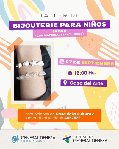 TALLER DE BIJOUTERIE PARA NIÑOS