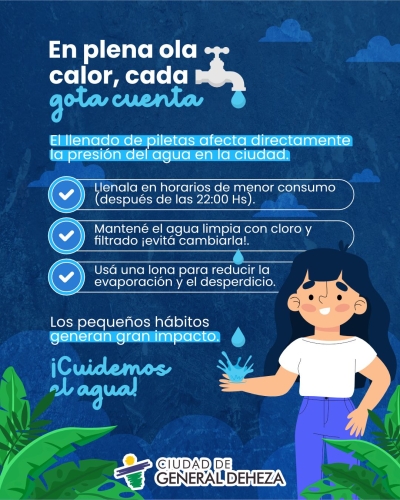¡En plena ola de calor, cada gota cuenta!