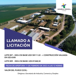 LLAMADO A LICITACIÓN
