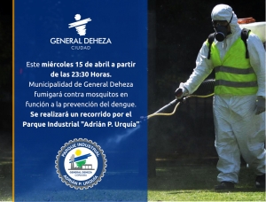 FUMIGACIÓN EN PARQUE INDUSTRIAL.