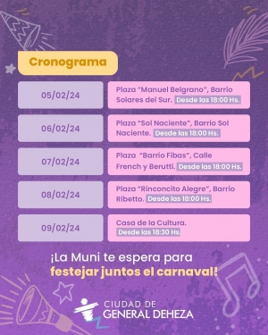 LA MUNI DE CARNAVAL. HOY, EN BARRIO SOL NACIENTE.