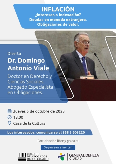 DOMINGO VIALE DISERTA SOBRE INFLACIÓN.