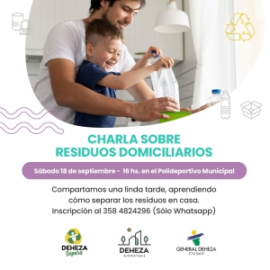 CHARLA SOBRE RESIDUOS DOMICILIARIOS.