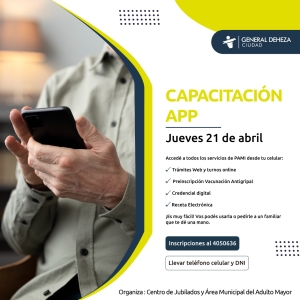 INSTALATE LA APP DE PAMI.