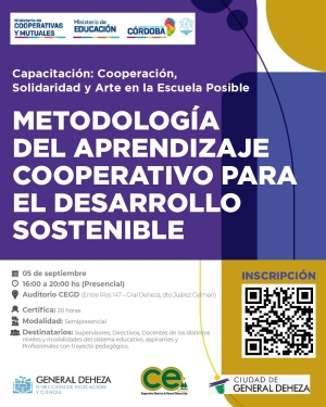 CAPACITACIÓN EN COOPERACIÓN, SOLIDARIDAD Y ARTE EN LA ESCUELA POSIBLE.