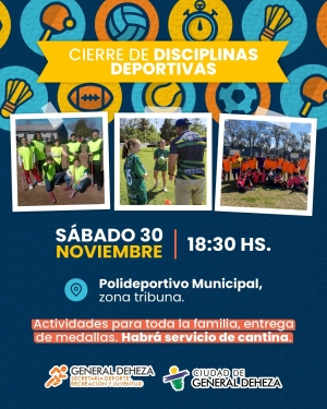 CIERRE DE DISCIPLINAS DEPORTIVAS 2024