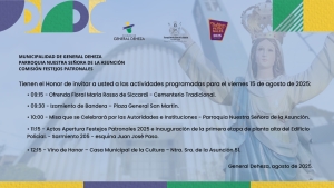 INVITACIÓN APERTURA FESTEJOS PATRONALES 2025