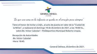 INVITACIÓN ESPECIAL