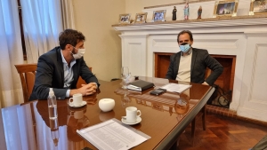 EL INTENDENTE FRANCO MORRA SE REUNIÓ CON EL INTENDENTE DE RÍO CUARTO.