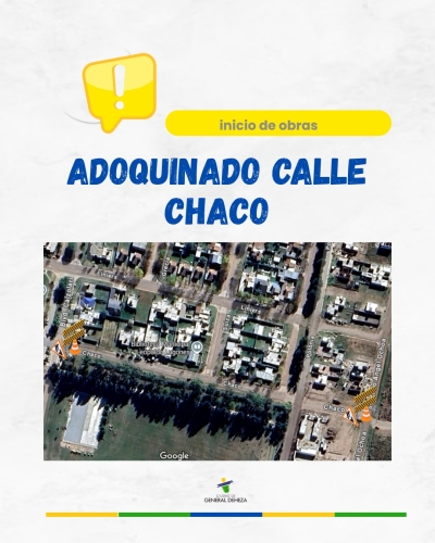 ADOQUINADO MUNICIPAL EN CALLE CHACO