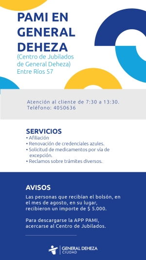 PAMI EN GRAL. DEHEZA.