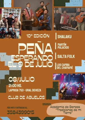PEÑA "ESPERANDO EL 9 DE JULIO"