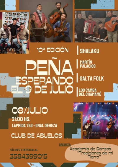 PEÑA "ESPERANDO EL 9 DE JULIO"