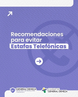 RECOMENDACIONES SOBRE POSIBLES ESTAFAS TELEFÓNICAS
