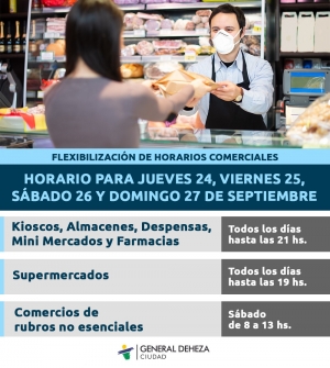FLEXIBILIZACIÓN DE HORARIOS COMERCIALES.