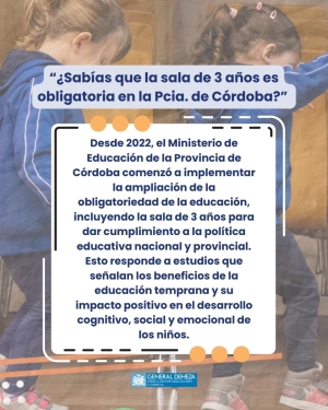 UNIVERSALIZACIÓN DE LA SALA DE 3 AÑOS EN LA PROVINCIA