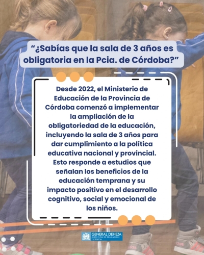 UNIVERSALIZACIÓN DE LA SALA DE 3 AÑOS EN LA PROVINCIA