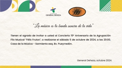 15° ANIVERSARIO DE LA FILO MUSICAL "FÉLIX FRUTOS"