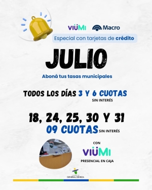 SEGUÍ O PONETE AL DÍA EN TUS TASAS MUNICIPALES CON MACRO