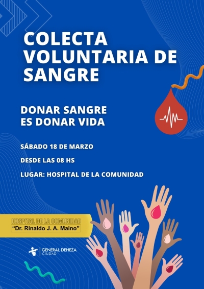 COLECTA VOLUNTARIA DE SANGRE.