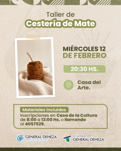 TALLER SOBRE CESTERÍA DE MATE