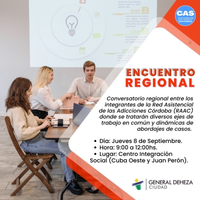 CONVERSATORIO REGIONAL RED ASISTENCIAL DE LAS ADICCIONES DE CÓRDOBA.