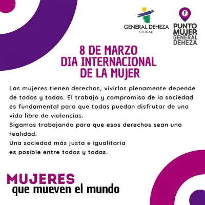 ¡FELIZ DÍA DE LA MUJER!