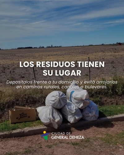 Cuidar nuestra ciudad es una tarea de todos