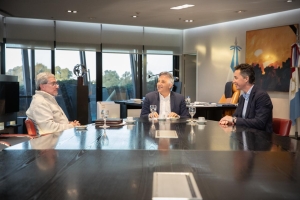 EDUARDO PIZZI CON EL GOBERNADOR DE CÓRDOBA