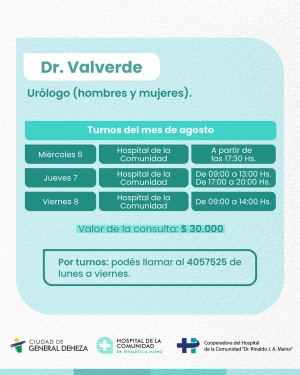 UROLOGÍA - DÍAS DE ATENCIÓN