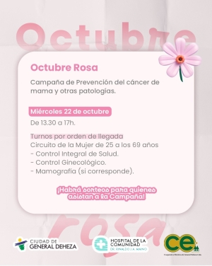 ¡Última jornada de Octubre Rosa!