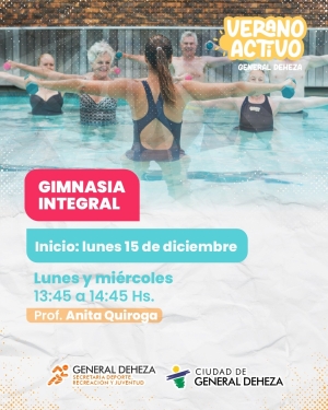 ESTE VERANO INSCRIBITE EN GIMNASIA INTEGRAL
