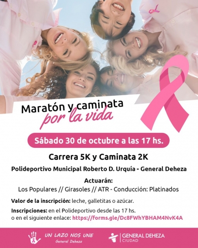 MARATÓN Y CAMINATA POR LA VIDA.