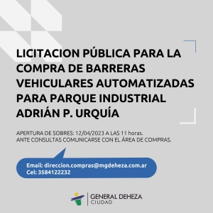 ¡ATENCIÓN PROVEEDORES! LICITACIÓN PÚBLICA.
