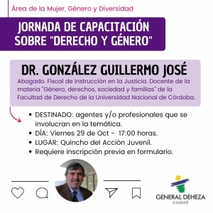 JORNADA DE CAPACITACIÓN SOBRE VIOLENCIA Y GÉNERO.
