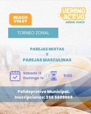 TORNEO ZONAL BEACH VOLEY.
