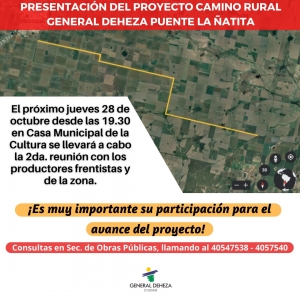 PROYECTO CAMINO RURAL - 2da. REUNIÓN DE FRENTISTAS.
