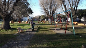 AVANCE DE OBRA EN "PARQUE SARMIENTO".