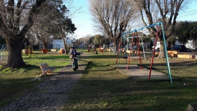 AVANCE DE OBRA EN "PARQUE SARMIENTO".