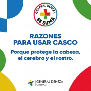 GENERAL DEHEZA SE SUMA AL USO DEL CASCO.