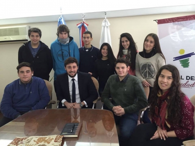 Visita del CE del Instituto "25 de Mayo"