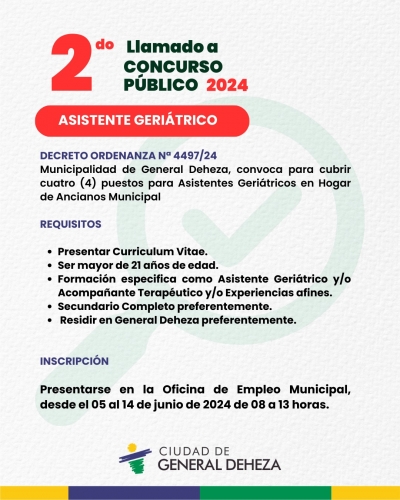 LLAMADO A CONCURSO PÚBLICO