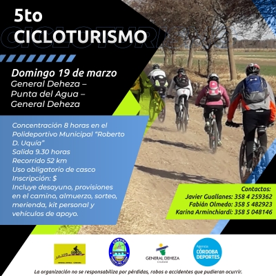 5to. CICLOTURISMO.