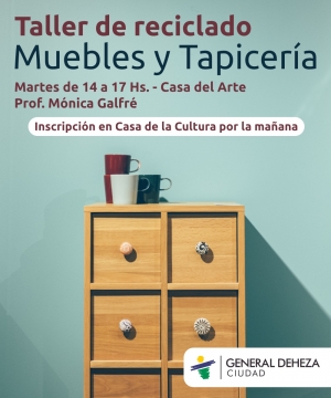 TALLER DE RECICLADO. MUEBLES Y TAPICERÍA.