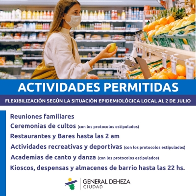 HISOPADOS NEGATIVOS, FLEXIBILIZACIÓN DE ACTIVIDADES