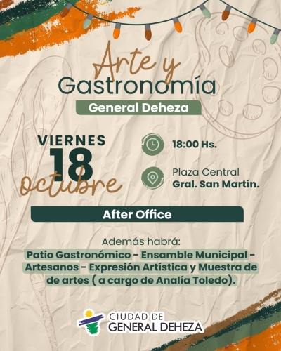 ARTE Y GASTRONOMÍA GENERAL DEHEZA