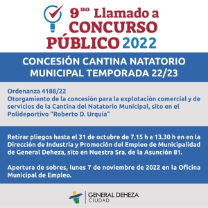 9no. LLAMADO A CONCURSO PÚBLICO.
