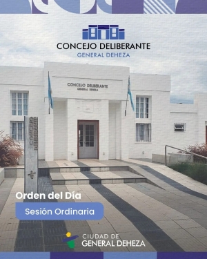 ESTE MARTES SESIONA EL CONCEJO DELIBERANTE.